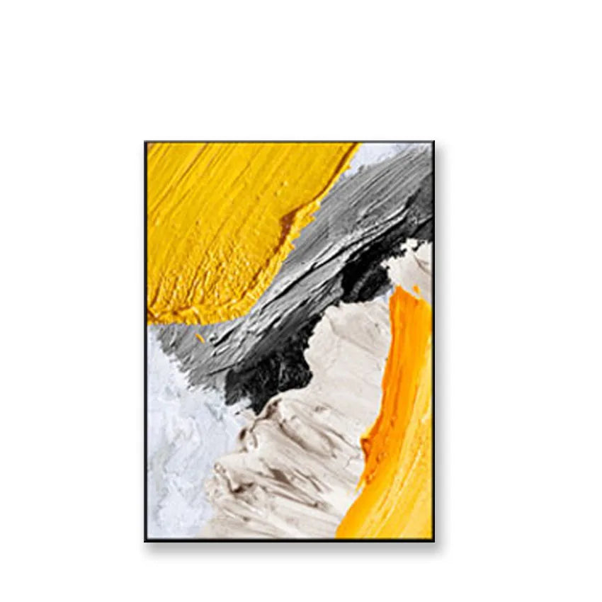 Exquisite Modern Art Pictures Wall Decoration 100% Handmade Canvas Oil Painting Living Room Hotel Restaurant Hanging Painting Peaceful Pleasures Health and Wellness