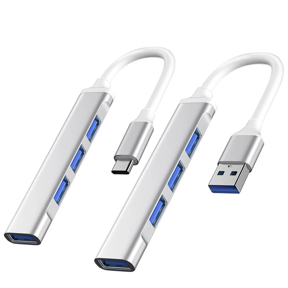 USB C HUB 3.0 Type C 3.1 4 Port Multi Splitter Adapter OTG For Xiaomi Lenovo Macbook Pro 13 15 Air Pro PC Computer Accessories Peaceful Pleasures Health and Wellness
