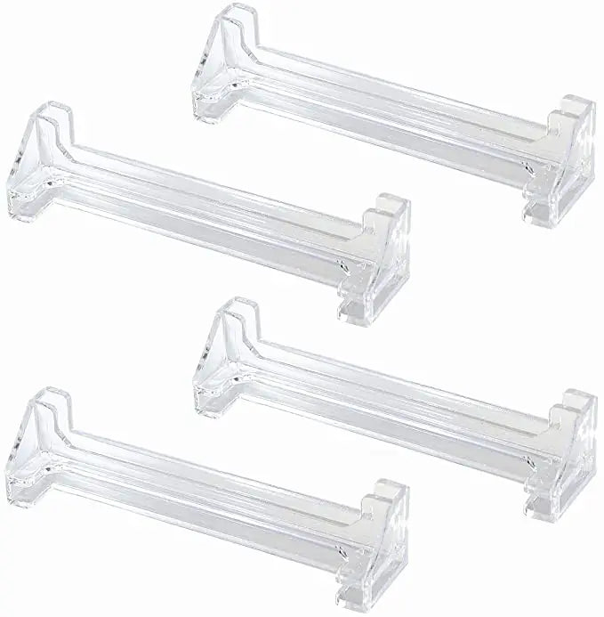 Vertical Blind Valance Corners 4-Pack 3.5" Clear Plastic L-Shape