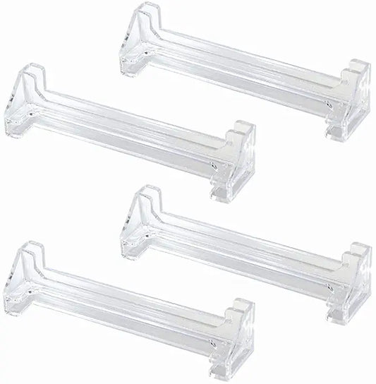 Vertical Blind Valance Corners 4-Pack 3.5" Clear Plastic L-Shape Blind Valance Corners Peaceful Pleasures Health and Wellness Default Title