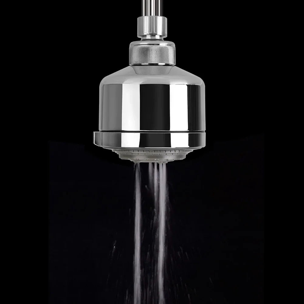 5-Setting Water-Saving Rotating Shower Head | Chrome Handheld