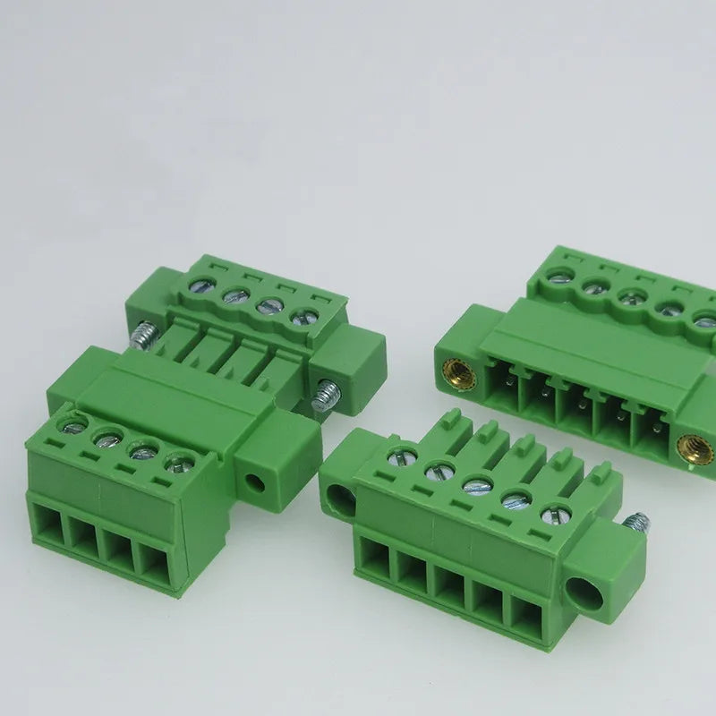 5Sets 15EDG 3.81 2/3/4/5/6/7/8-16 Pin Right Angle Screw Terminal Block Connector 3.81MM Pitch Plug + Pin Header Socket 2p 3p-8p Peaceful Pleasures Health and Wellness