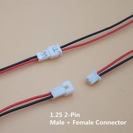 100 Sets/Lot Connector Micro JST 1.25MM 2Pin 3Pin 4Pin 5P 6P Male & Female Connector Plug with Wires Cables LED Strip Connectors Peaceful Pleasures Health and Wellness 100sets 2P