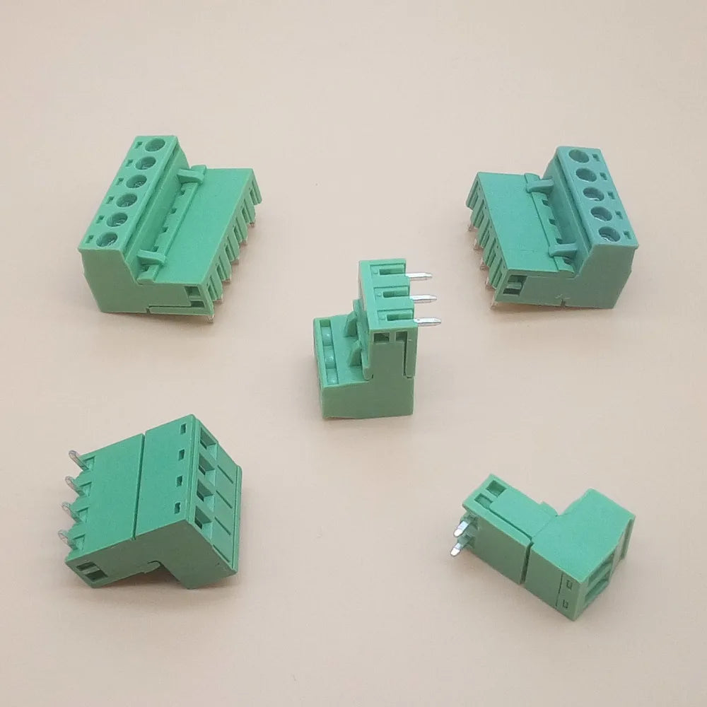 10sets 5.08MM Pitch PCB Pluggable Terminal Block Connector 2/3/4/5/6/7/8P Curved Needle KF2EDGK Peaceful Pleasures Health and Wellness