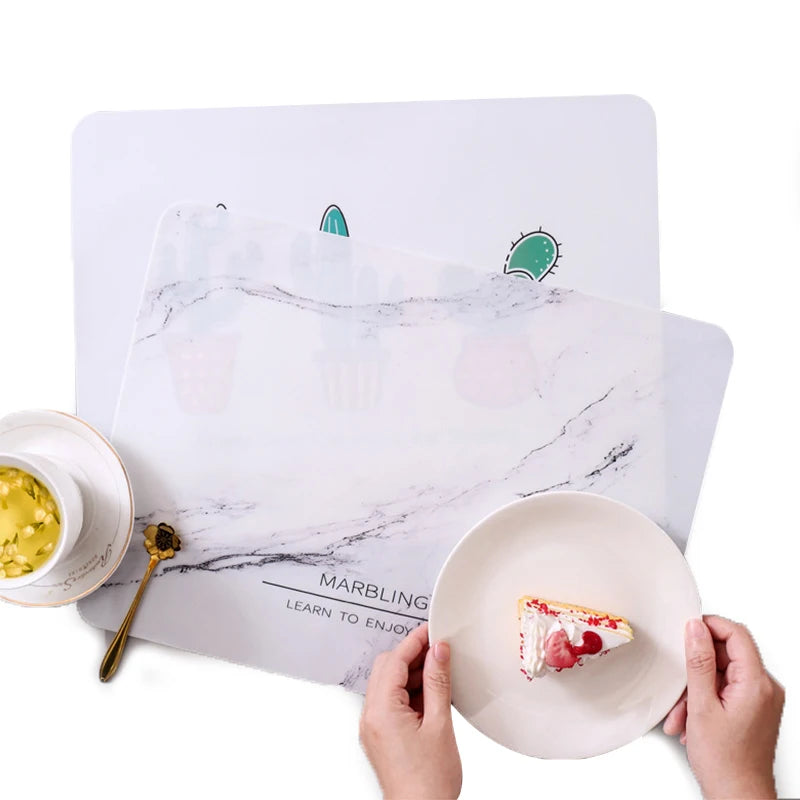 NEW Silicone Waterproof Placemat Table Mat Heat Insulation Anti-skidding Washable Durable For Kitchen Dining Peaceful Pleasures Health and Wellness