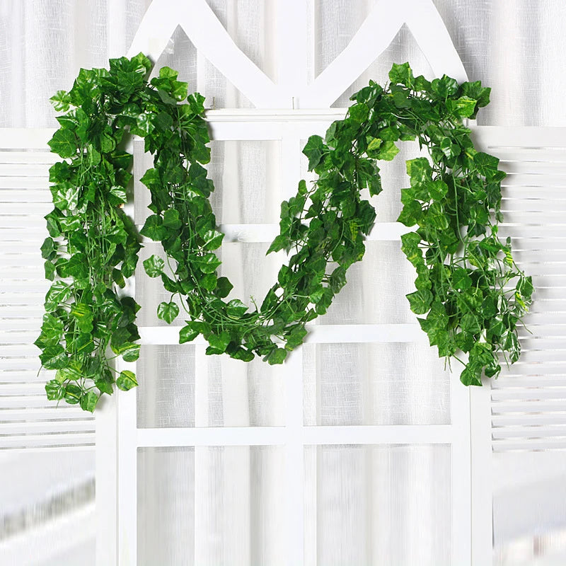 Artificial Silk Green Vine Rattan – Wedding & Home Wall Decor