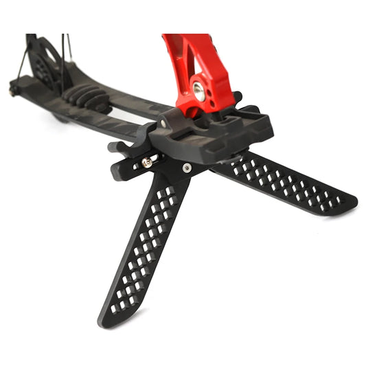 Archery Compound Bow Stand Holder Recurve Bracket Kick Rack Support Peaceful Pleasures Health and Wellness black