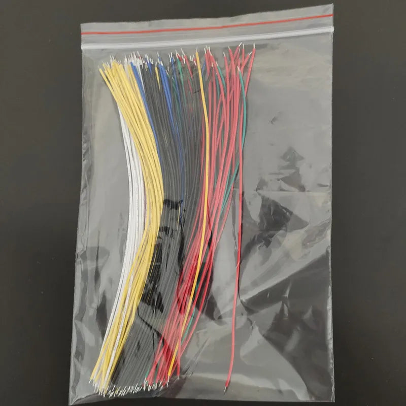 120PCS/Lot 1007-26AWG Tin-Plated Solder Cable 5CM/10CM/15CM/20CM Breadboard PCB Jumper Cable Color Mixing Peaceful Pleasures Health and Wellness 20CM mixed color