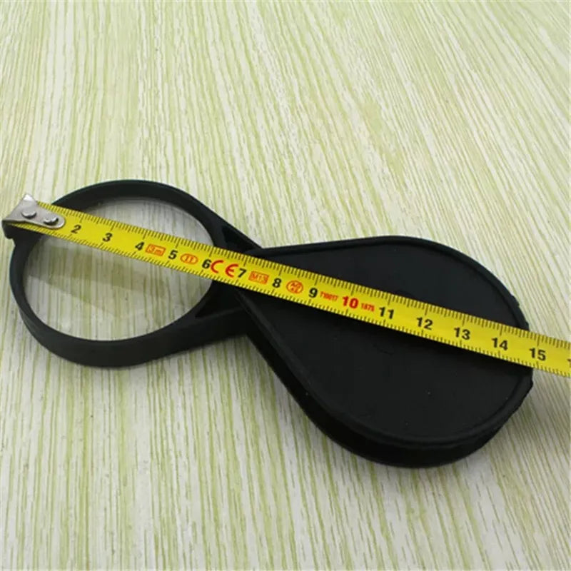 10X Foldable Pocket Magnifier Portable 60Mm Jewelry Reading Magnifying Glass Loupe Pocket Size Lovely Jewllery Magnifier Peaceful Pleasures Health and Wellness