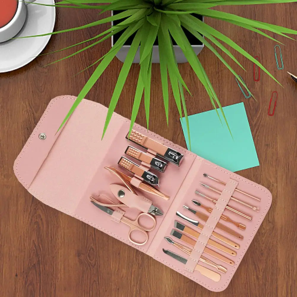 16-in-1 Manicure & Pedicure Set – Stainless Steel Nail Kit