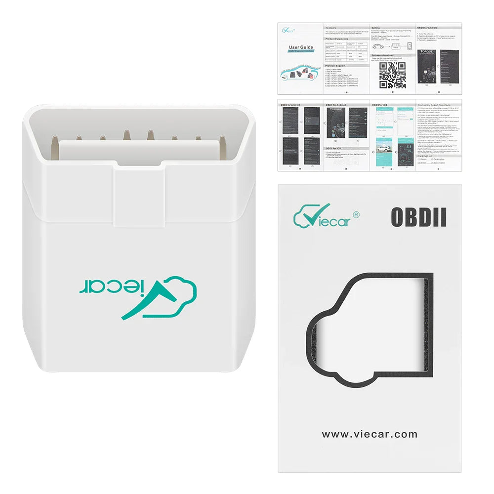 Viecar 4.0 ELM327 V1.5 Bluetooth WiFi OBD2 Diagnostic Scanner