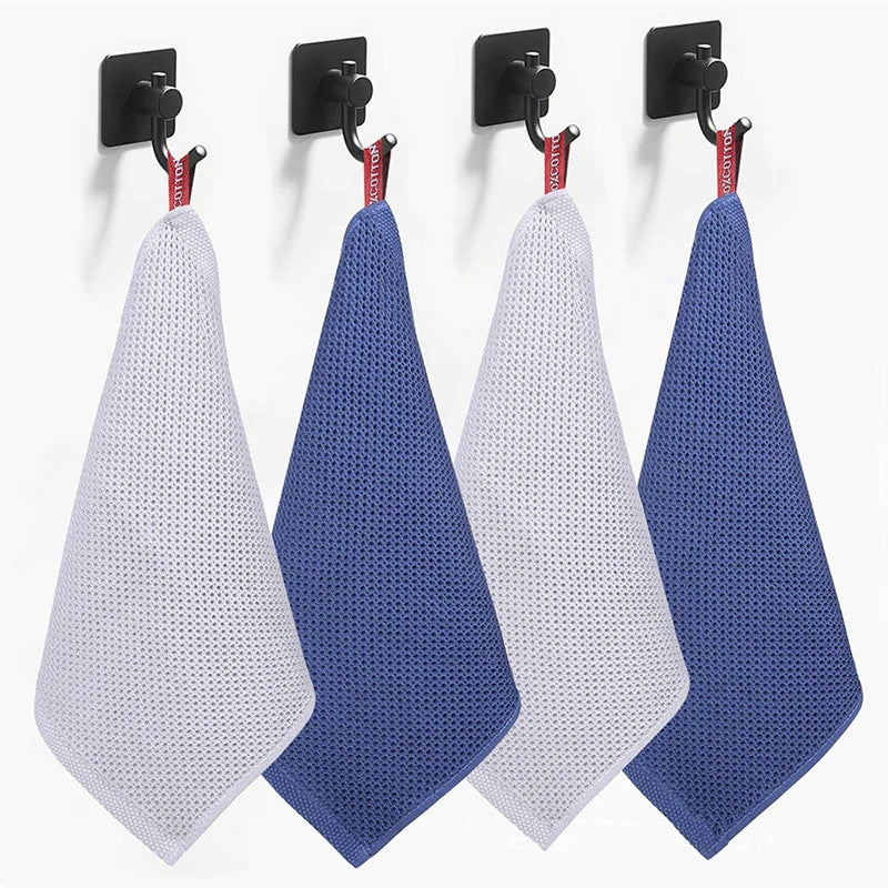 Waffle Cotton Kitchen Cleaning Cloths – Absorbent Rags | Lrosey
