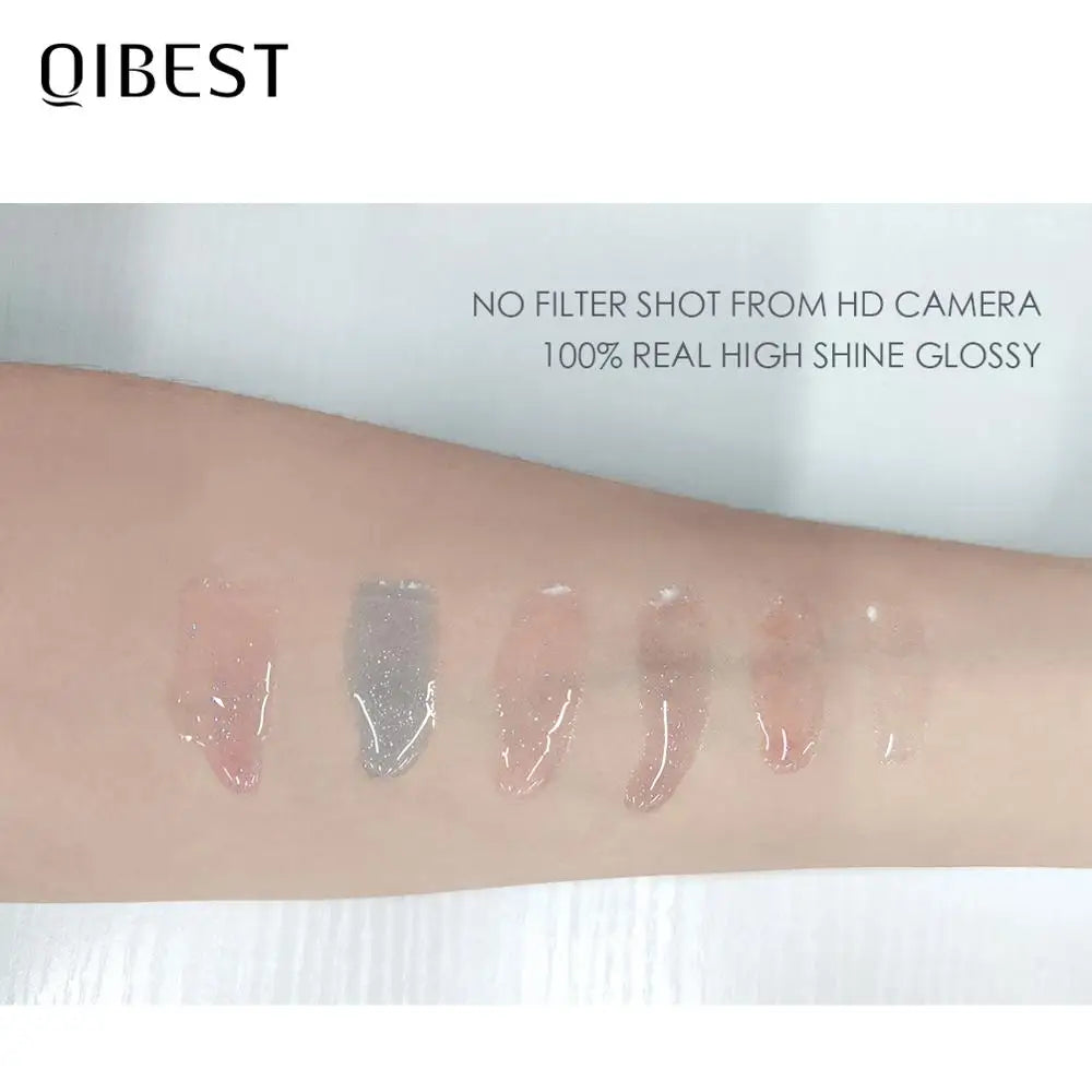 QIBEST Moisturizer Plumper Lip Gloss Long Lasting Transparent Lipgloss Base Watery Luster Glossy Lip Tint Waterproof Lips Makeup Peaceful Pleasures Health and Wellness