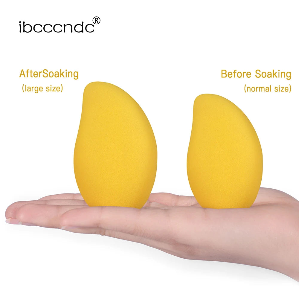 Mango Makeup Egg Sponge BB Cream Hydrophilic Beauty Egg Wholesale Puff Wet Dry Dual Use Face Foundation Powder Gourd Cosmetic Peaceful Pleasures Health and Wellness