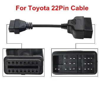 Toyota 22-Pin to OBD2 16-Pin Diagnostic Adapter Cable