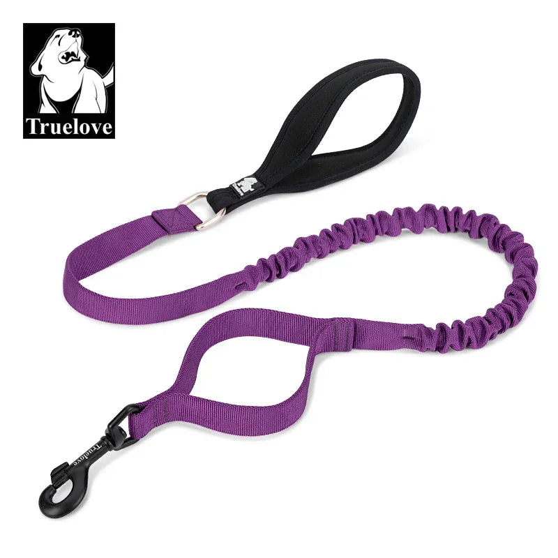 Truelove Dog Flexible Leash Cushioning Explosion-proof Buffering Elastic Rope Control Large Fiercely Strong dog TLL2281 Peaceful Pleasures Health and Wellness Purple M China Mainland