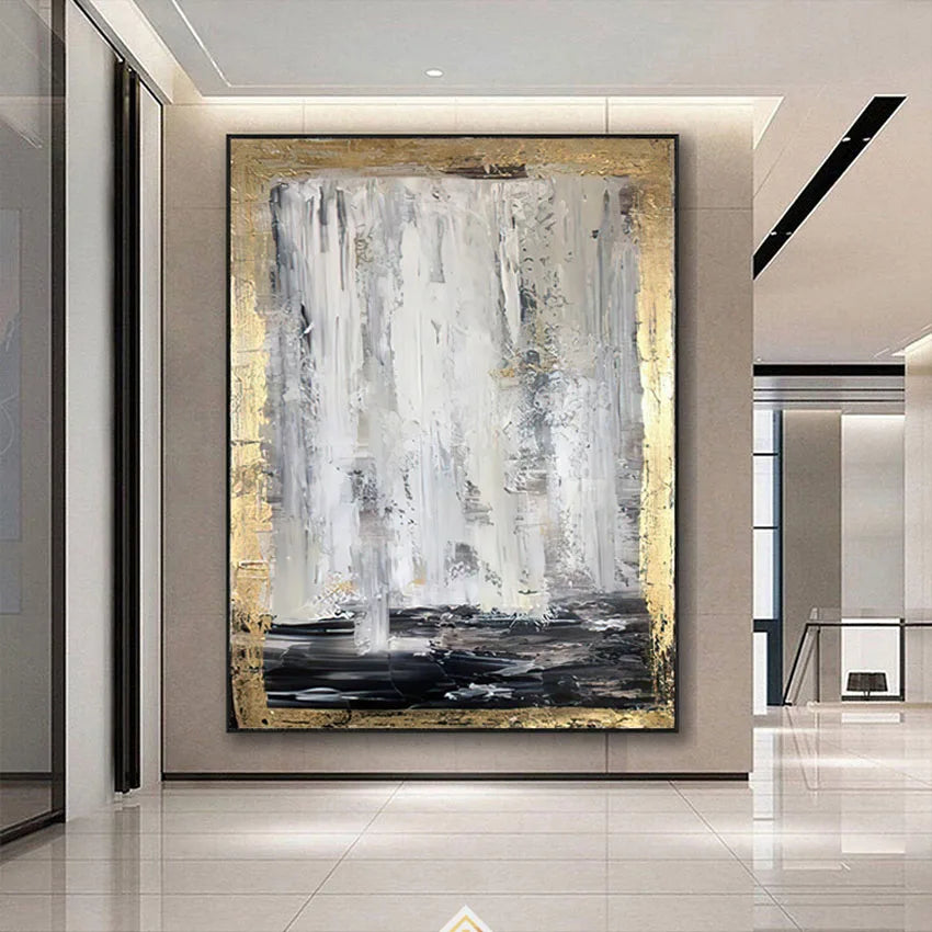 Marvel Textured Hand-painted Canvas Oil Painting Home Wall Decorative Art Poster Non-toxic Acrylic Pigment For Interior Decor Peaceful Pleasures Health and Wellness