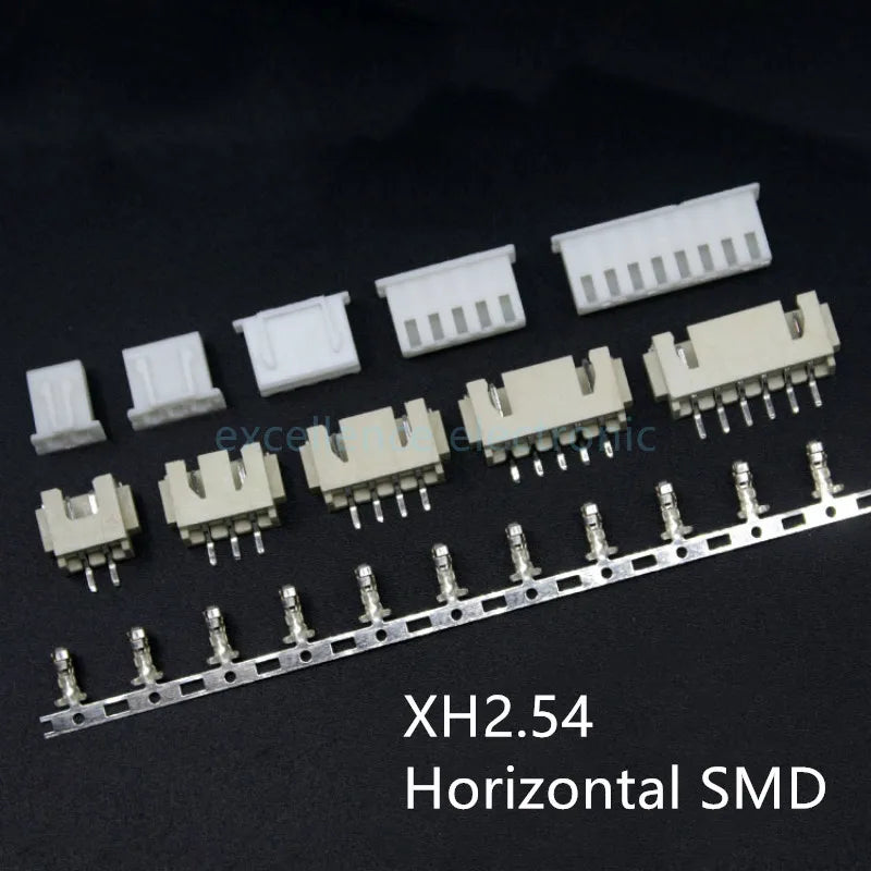 10sets SH1.0 JST1.25 PH2.0 XH2.54 SH/JST/ZH/PH/XH Horizontal / Vertical SMD Pin Header + Housing + Terminal Set 2.54mm Peaceful Pleasures Health and Wellness XH2.54 Horizontal 10P