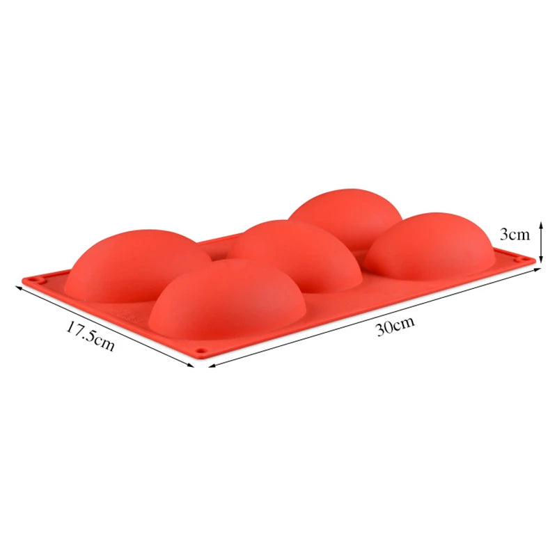 Hemispheres Shape Silicone Cake Mold for Baking Pastry Tools Bakeware Form for Mousse Cakes Bakery Silicone Molds Peaceful Pleasures Health and Wellness