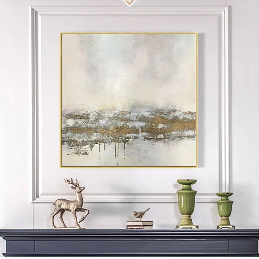 Frameless Handmade Canvas Oil Painting Modern Popular Acrylic Pigment Abstract Poster For Homes And Hotels Wall Art Decoration Peaceful Pleasures Health and Wellness