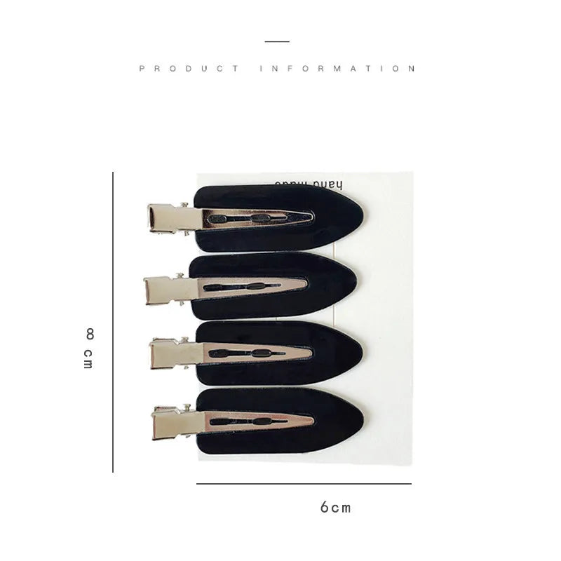 Seamless No-Crease Hair Clips for Bangs & Styling | 2/4 Pack