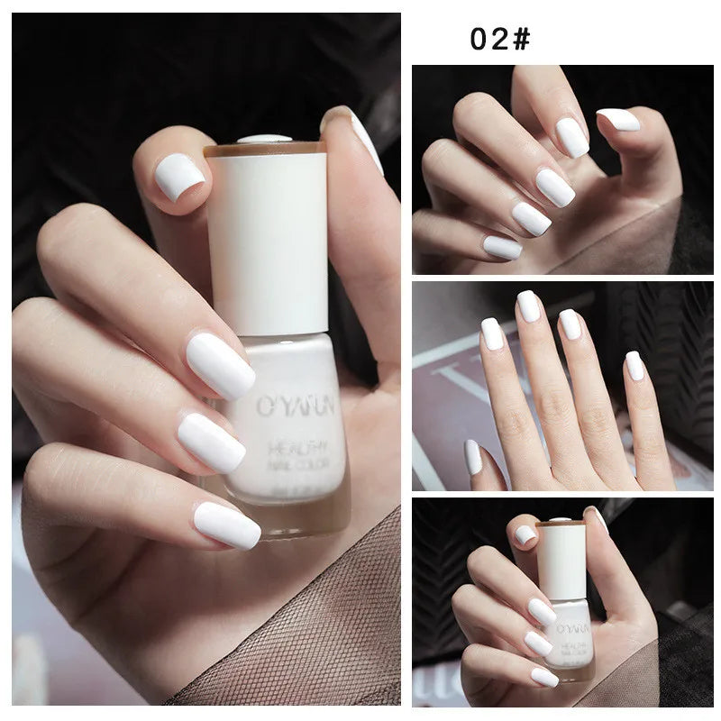 Quick-Dry Tearable Nail Polish | Glitter Matte Waterproof 40 Colors