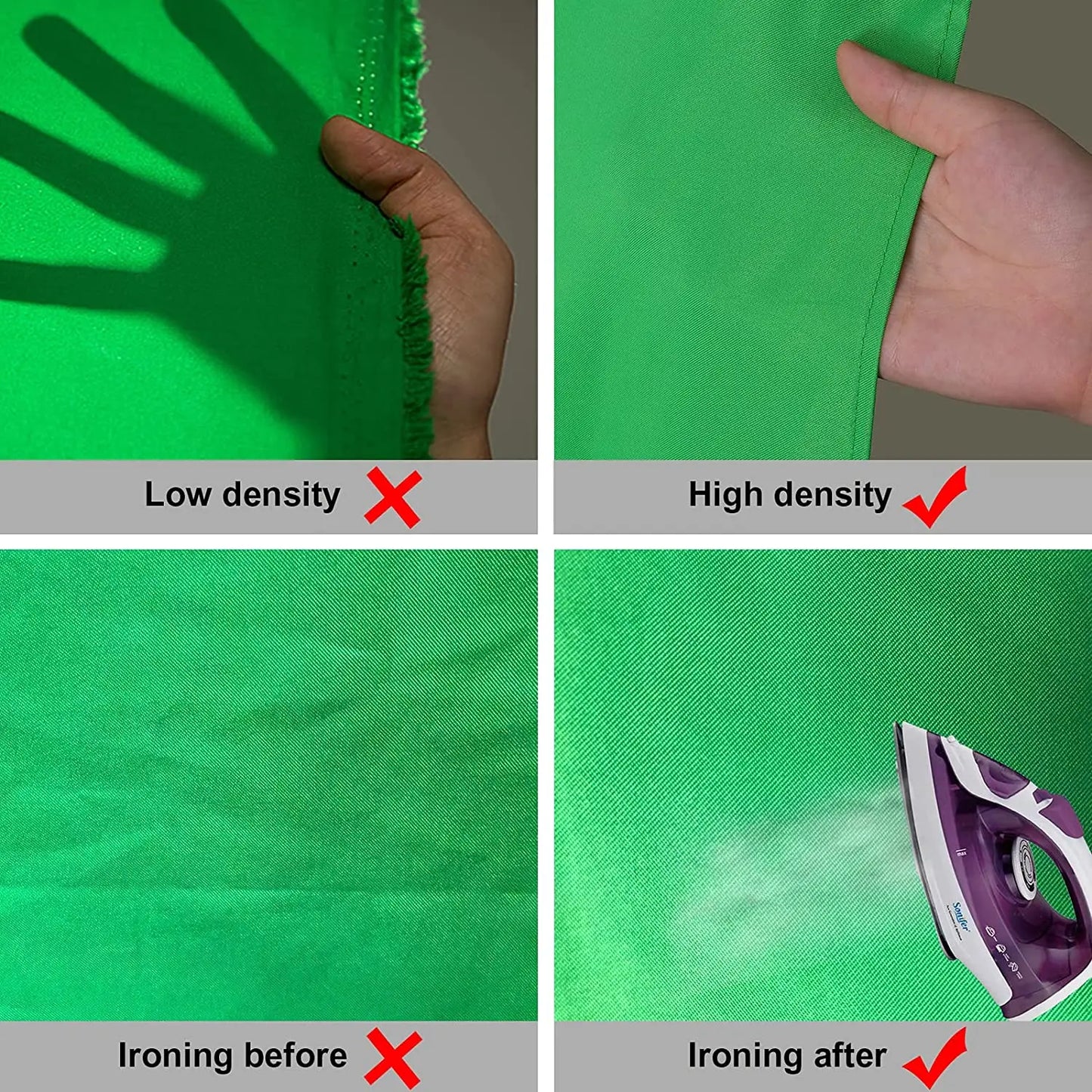 Black Photo Backdrop – Photography, Video & Party Curtain