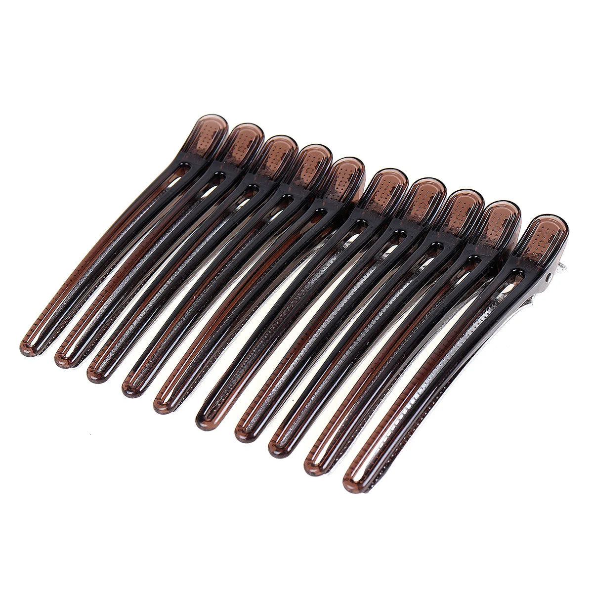 10Pcs Hairdressing Hair Clips Salon Hairdressing Plastic Clamps Professional Hair Sectioning Hairpin Styling Accessories Tools Peaceful Pleasures Health and Wellness black