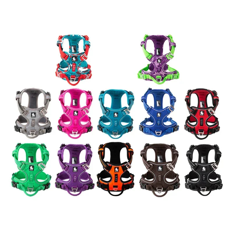 Truelove Pet Reflective Nylon Dog Harness No Pull Adjustable Medium Large Naughty Dog Vest Safety Vehicular Lead Walking Running Peaceful Pleasures Health and Wellness