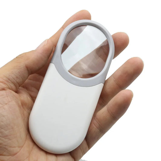 10X Mini Pocket Jewelry Loupe Pull Type Magnifier with Led Light reading Magnifier Ultra-Thin Magnifying Mirror Repair Peaceful Pleasures Health and Wellness 10X