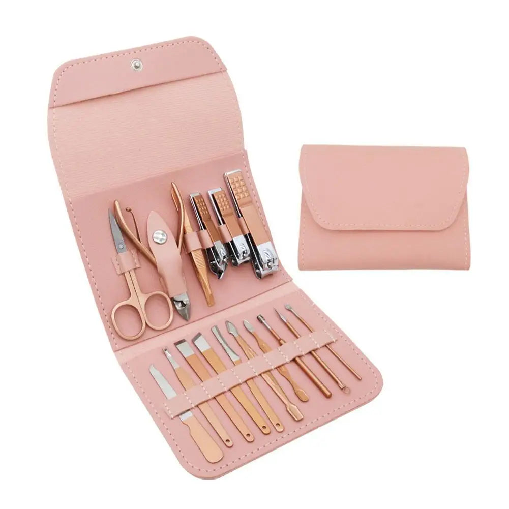 16-in-1 Manicure & Pedicure Set – Stainless Steel Nail Kit
