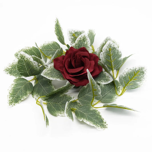 Artificial Silk Rose Leaf Stems – Wedding & Home Décor (50/100pc) Artificial Leaf Stems Peaceful Pleasures Health and Wellness