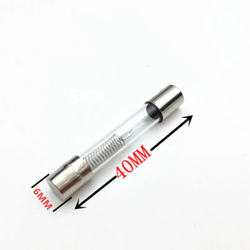 5PCS/Lot 5KV Microwave Oven Fuse 6*40mm 0.65A 0.7A 0.75A 0.8A 0.9A Glass Tube Fuse 5000V 650MA 6x40mm High-Pressure Fuse Peaceful Pleasures Health and Wellness