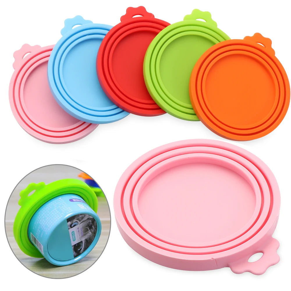 3-in-1 Silicone Can Lids – Reusable Food & Pet Can Covers