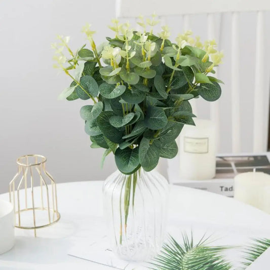 Artificial Eucalyptus Stems – Silk Fake Leaves for Wedding & Decor Artificial Plant Stems Peaceful Pleasures Health and Wellness