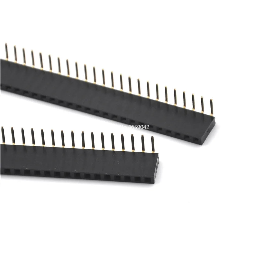 10pcs 2.54mm Single Row Female 90D PH8.5 Right Angle Pin Header Socket 1*2/3/4/5/6/7/8/9/10/20/40Pin Connector For Arduino Peaceful Pleasures Health and Wellness