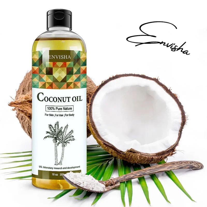 ENVISHA Body & Hair Oil – Argan, Jojoba, Castor & Coconut Body Oil Peaceful Pleasures Health and Wellness Coconut OIil Other