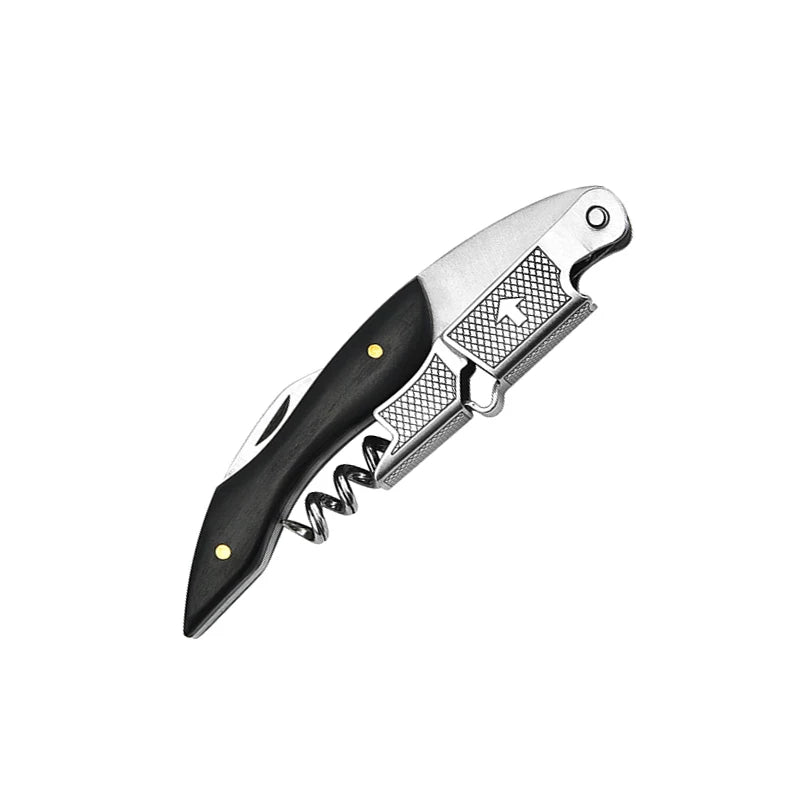 Wine Opener, Professional Waiters Corkscrew, PU Bag, Bottle Opener and Foil Cutter Gift for Wine Lovers Peaceful Pleasures Health and Wellness C