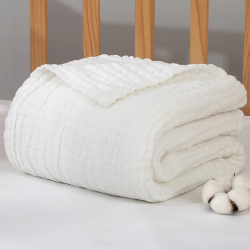 Baby Muslin Swaddle Blanket | 6-Layer Cotton 105x105cm