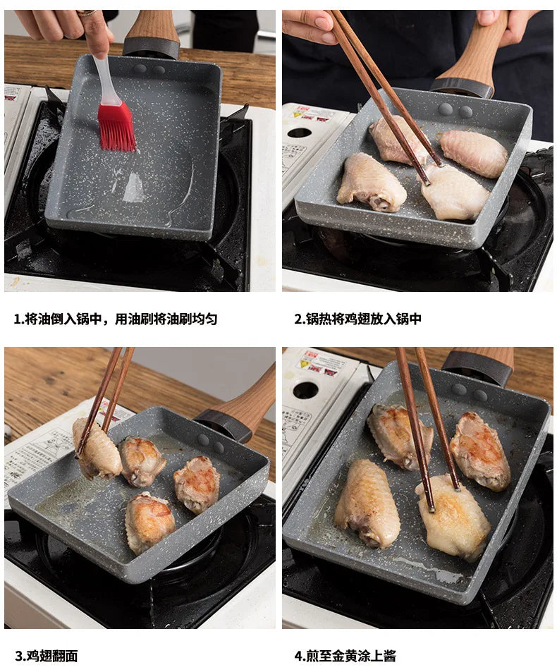 Thickened Non-Stick Omelet & Egg Pan – Mini Aluminum Frying Pan for Pancakes, Steak & Breakfast
