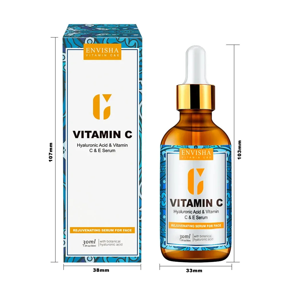 ENVISHA Face Serum – Vitamin C, Retinol & Hyaluronic Acid Face Serum ENVISHA