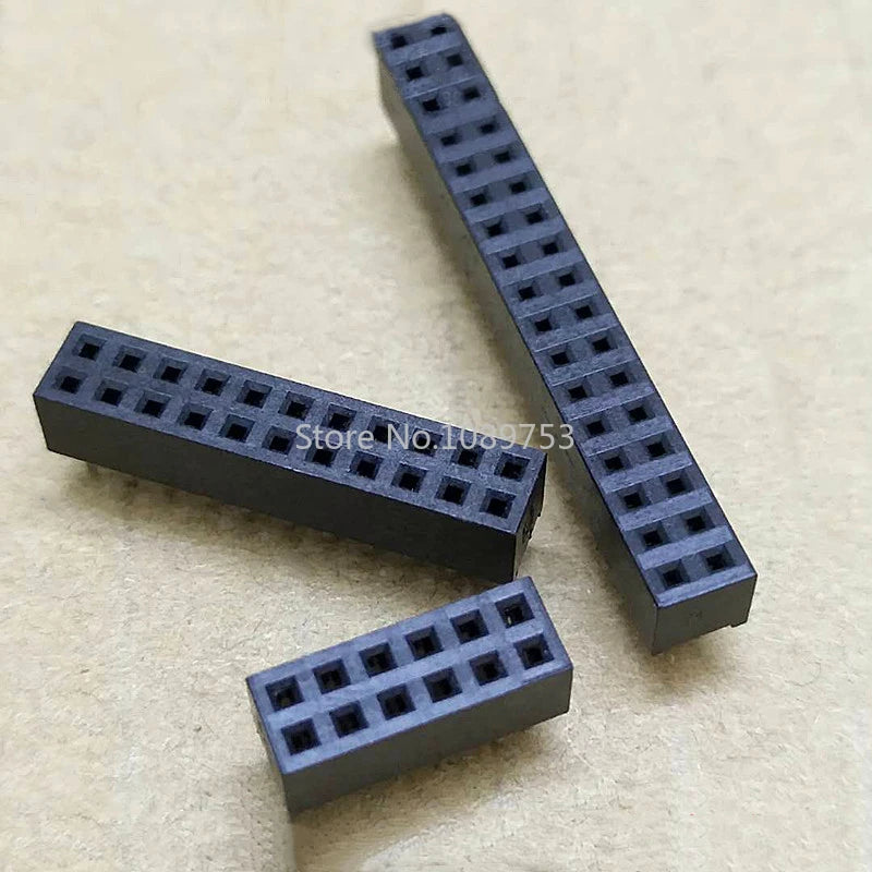 10pcs 2.0mm Double Row Straight Female 2-40P Pin Header Socket Connector 2x2/3/4/5/6/7/8/9/10/12/14/15/20/25Pin Peaceful Pleasures Health and Wellness