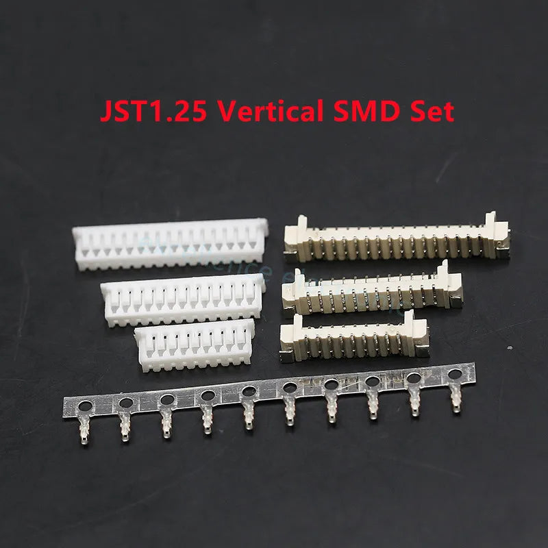 10sets SH1.0 JST1.25 PH2.0 XH2.54 SH/JST/ZH/PH/XH Horizontal / Vertical SMD Pin Header + Housing + Terminal Set 2.54mm Peaceful Pleasures Health and Wellness JST1.25 Vertical 2P