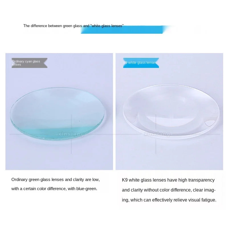 110mm Biconvex Lens K9 Optical White Glass Magnifying Lens Self-Made Projector Physical Industry Experiment Accessories Peaceful Pleasures Health and Wellness