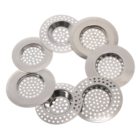Stainless Steel Sink Drain Hair Catcher Strainer – 2 Pack Sink Drain Strainer Peaceful Pleasures Health and Wellness