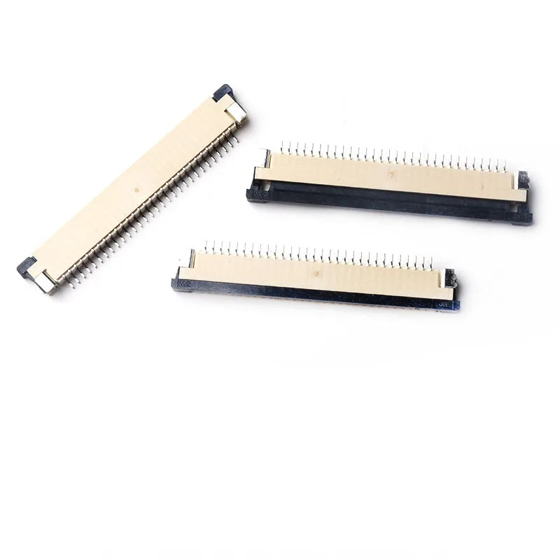 10pcs FFC FPC Connector 1.0mm 4 Pin 6 8 9 10 12 14 16 18 20 22 24 26 30P Top Contact Right Angle SMD / SMT ZIF Peaceful Pleasures Health and Wellness
