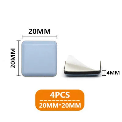 4-Pack Self-Adhesive Rubber Floor Protector Pads – Furniture Glides