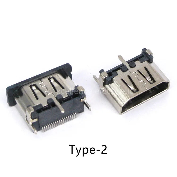 5pcs HDMI HD Interface Connector SMD 19 Pin 19P Vertical Right Angle HDMI Socket Surface Mound PCB Receptacle Peaceful Pleasures Health and Wellness Type-2