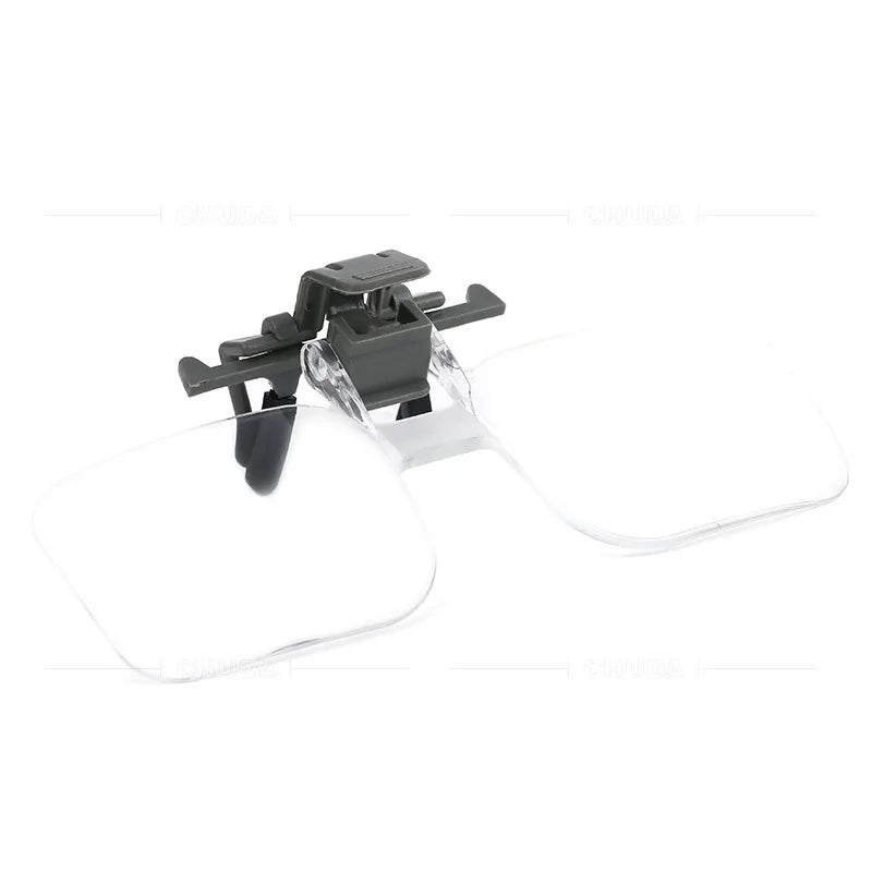 Clamping Magnifying Glass, Acrylic Lens, Can Clamp Glasses, High Definition, Old People Reading, Reading Fine Print Peaceful Pleasures Health and Wellness