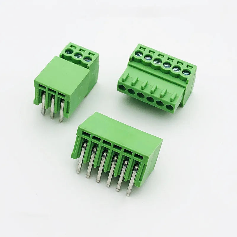 5sets 15EDG 2.54mm Pitch Screw Wiring Plug-in Terminal Plug Welding Plate Socket 2.54 Plug + Pin Header Socket 2p 3p 4p 5p 6p Peaceful Pleasures Health and Wellness Curved needle set 6p
